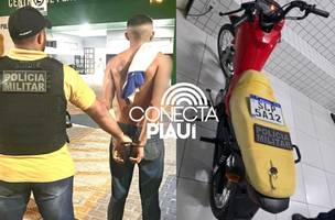 Serviço de Inteligência da Polícia Militar do Piauí recupera motocicleta roubada (Foto: Reprodução)