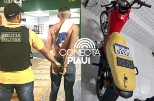 Serviço de Inteligência da Polícia Militar do Piauí recupera motocicleta roubada (Foto: Reprodução)