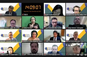 Sessão de julgamento (Foto: Reprodução)