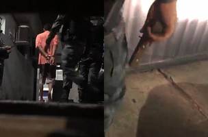 Suspeito de assaltos é preso com simulacro de arma no bairro Pedra Mole (Foto: Reprodução)