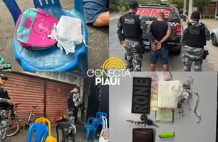 Suspeito de tráfico drogas é preso após fuga na zona sul de Teresina (Foto: Reprodução)