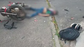 Testemunhas dizem que carro passou por cima do corpo de homem após colisão em THE (Foto: Reprodução)