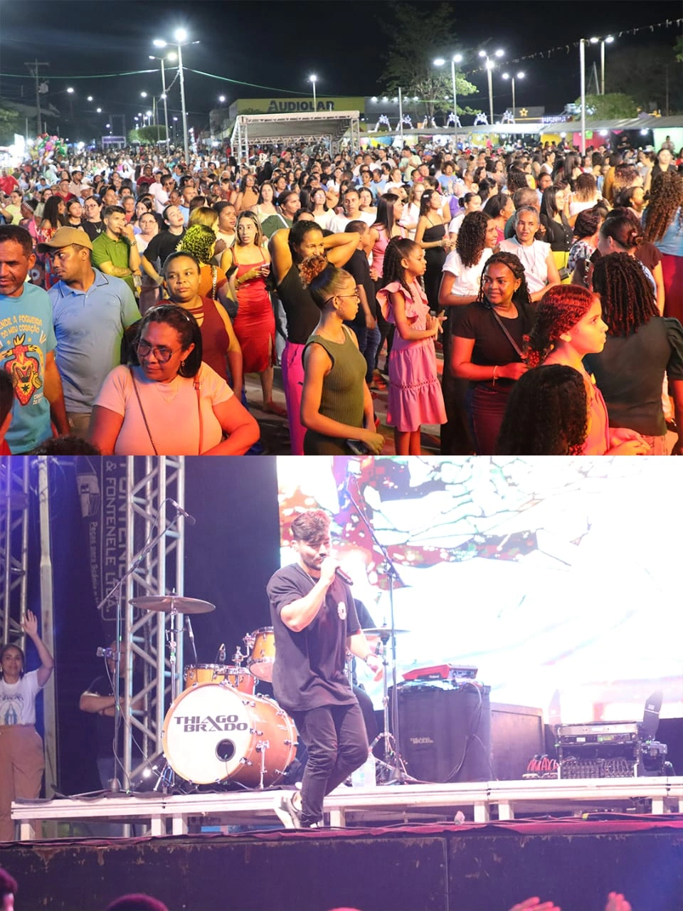 Thiago Brado emociona público durante o Festeja Parnarama nos festejos da cidade