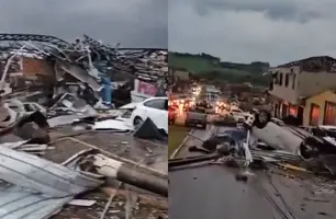 Tornado deixa cinco mortos e mais de 400 feridos no Paraná (Foto: Reprodução)
