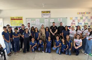 U.E. Arica Leal recebe 3ª etapa do projeto “Bullying não é Brincadeira” (Foto: Divulgação)