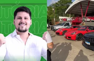 Vereador de Hugo Napoleão é preso com arma em operação contra rachas em Teresina (Foto: Reprodução)