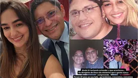 ‘Vou ter que aprender a viver sem você’, diz viúva de vice-prefeito de Parnaíba (Foto: Reprodução)