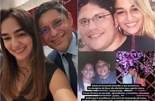 ‘Vou ter que aprender a viver sem você’, diz viúva de vice-prefeito de Parnaíba (Foto: Reprodução)