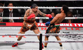 Whindersson Nunes contra o indiano Neeraj Goyat (Foto: Stephen McCarthy/ Sportsfile)