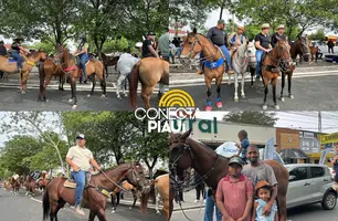 Abertura da Expoapi reúne cavaleiros e tradição na 74ª edição em Teresina (Foto: Conecta Piauí/James De Deus)