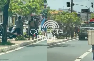 Acidente de moto em Teresina (Foto: Conecta Piauí)