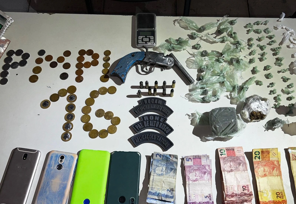 Adolescente de 15 anos é apreendido com drogas e arma em José de Freitas