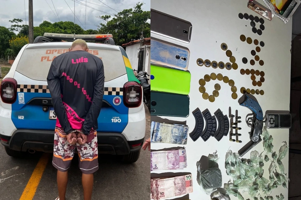 Adolescente é apreendido com arma e drogas durante ação da PM em José de Freitas
