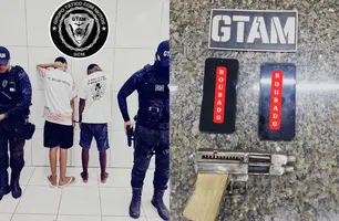 Adolescentes são apreendidos com moto roubada e arma artesanal em Timon (Foto: Divulgação)