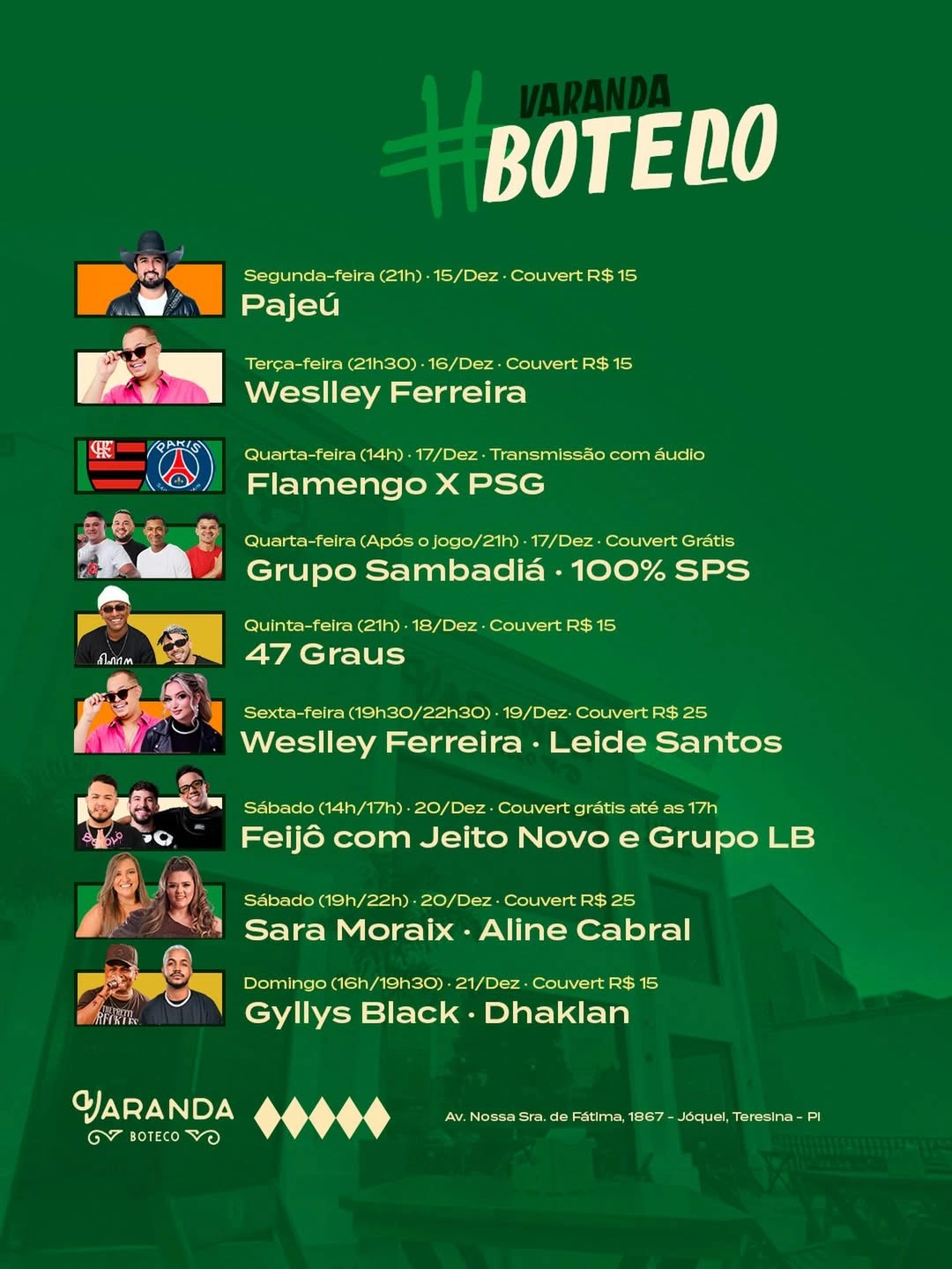 Agenda de eventos: confira o melhor da programação para curtir em Teresina