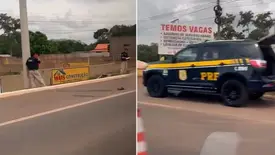 Após sair da penitenciária, motociclista morre ao colidir com poste na BR-343 (Foto: Reprodução)