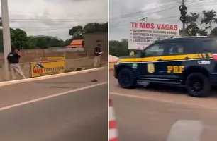 Após sair da penitenciária, motociclista morre ao colidir com poste na BR-343 (Foto: Reprodução)