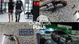 Arma de fogo, munições e moto são apreendidas durante abordagem em Luís Correia (Foto: Reprodução)
