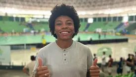 Atleta acompanha final do campeonato e reforça grandeza do esporte no Piauí (Foto: Conecta Piauí)