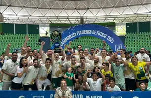 Atlético Piauiense vence o Pedra de Fogo e é bicampeão do Futsal Piauiense (Foto: Conecta Piauí)