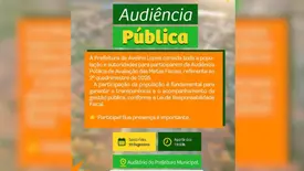 Avelino Lopes realizará audiência pública de avaliação de metas fiscais (Foto: Reprodução)