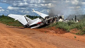 Avião que estava com deputado e vereador fez pouso forçado em RO (Foto: Redes Sociais/Reprodução)