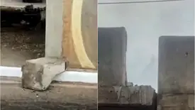 Bloco de concreto cai de elevado da Miguel Rosa e gera alerta na zona Sul (Foto: Reprodução)