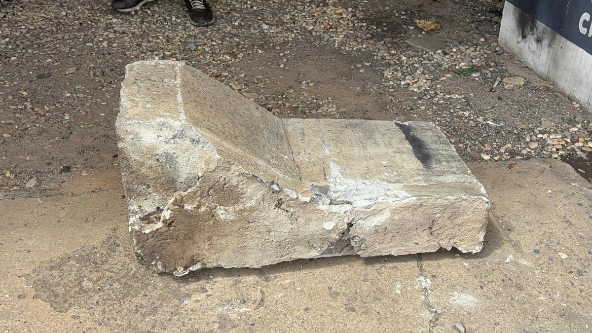 Bloco de concreto cai do elevado da Miguel Rosa em Teresina e CREA pede interdição