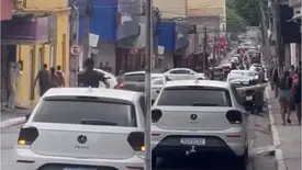 Blogueiro flagra ação de 'lanceiros' no Centro de Teresina e faz alerta (Foto: Reprodução)