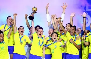 Brasil vence Portugal e conquista primeira Copa do Mundo de Futsal Feminino (Foto: Reprodução)