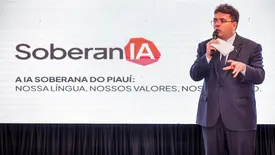 Brasília: Rafael Fonteles apresenta o SoberanIA no Encontro Nacional de IA (Foto: Reprodução)