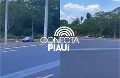 Carro capota na BR-343 e deixa feridos em Teresina; PRF foi acionada