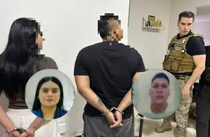 Casal de colombianos agiotas são presos em Teresina (Foto: Divulgação/Polícia Civil)