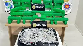 Cem tabletes de maconha são apreendidos durante operação na zona Sul de Teresina (Foto: Divulgação/DENARC)