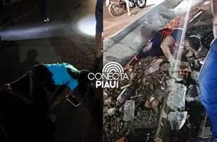 Colisão entre motos deixa dois homens feridos na BR-316 em Timon (Foto: Reprodução)