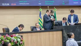 Comissão de Fiscalização e Controle, Finanças e Tributação da Assembleia Legislativa do Piauí em votação. (Foto: Reprodução)