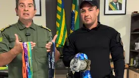 coronel Scheiwann e sargento Coutinho (Foto: Reprodução)