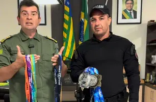 coronel Scheiwann e sargento Coutinho (Foto: Reprodução)