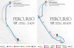 Corrida 100% Você muda ponto de largada por ajuste no percurso (Foto: Reprodução)