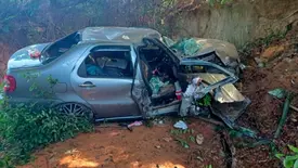 Criança de sete anos morre após carro capotar na BR-135, no sul do Piauí (Foto: Reprodução)