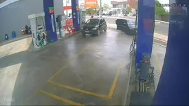 Criminosos armados assaltam posto de combustíveis na zona Norte de Teresina (Foto: Reprodução)