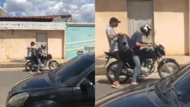 Criminosos são vistos em fuga após assaltarem residência na zona Sul de Teresina (Foto: Reprodução)