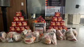 CS Grãos do Piauí doa cestas básicas e panetones para instituição em Uruçuí-PI (Foto: Reprodução)