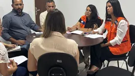 Defesa Civil articula ações e realiza visita técnica ao Piscinão, em Parnaíba (Foto: Reprodução)
