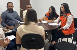 Defesa Civil articula ações e realiza visita técnica ao Piscinão, em Parnaíba (Foto: Reprodução)