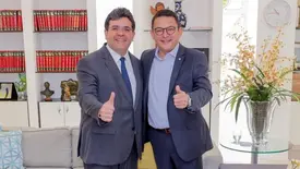 Deputado Estadual Hélio Rodrigues (PT) ao lado do Governador do Piauí, Rafael Fonteles (PT) (Foto: Reprodução)