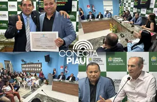 Deputado Evaldo Gomes recebe título de cidadão beneditinense (Foto: Portal Conecta Píaui)