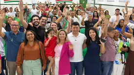 Deputado Rubens Vieira participa da abertura do Programa Mente em Foco em Valença do Piauí (Foto: Reprodução)