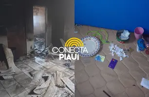 Drogas e dinheiro são encontrados após incêndio dentro de apartamento em Teresina (Foto: Reprodução)