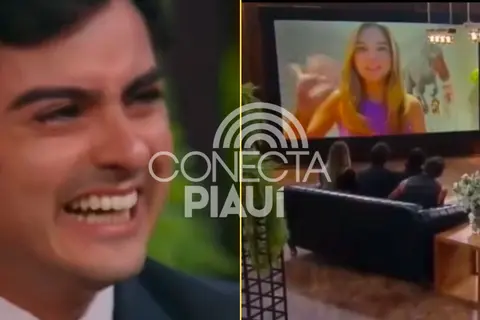 Dudu Camargo se emociona e chora ao ver vídeo de jornalista piauiense em A Fazenda